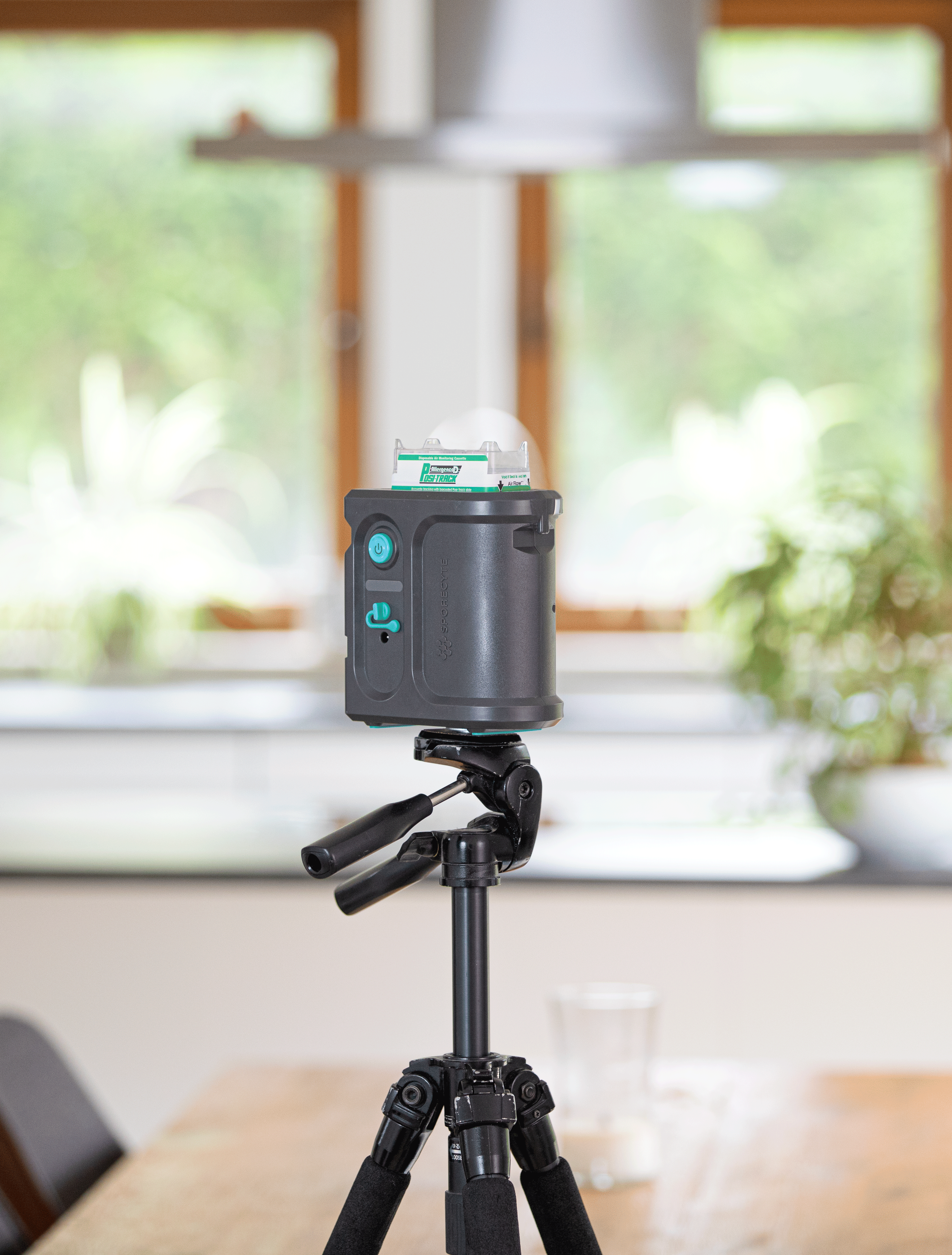 sampling pump on tripod